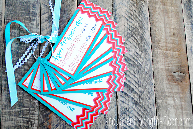 Free printable Mother's Day coupon book by I Should Be Mopping The Floor